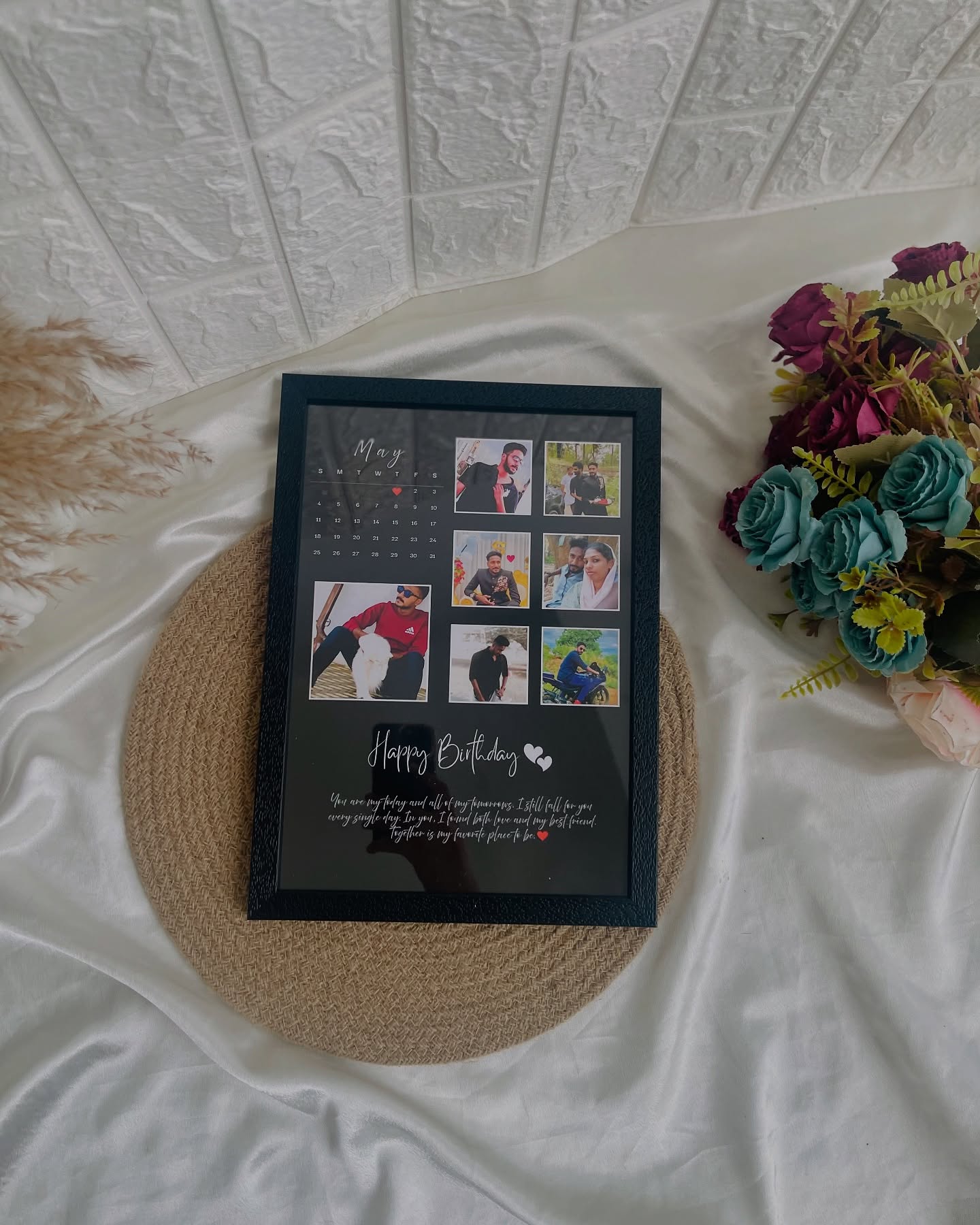 Custom Photo Calendar Birthday Frame