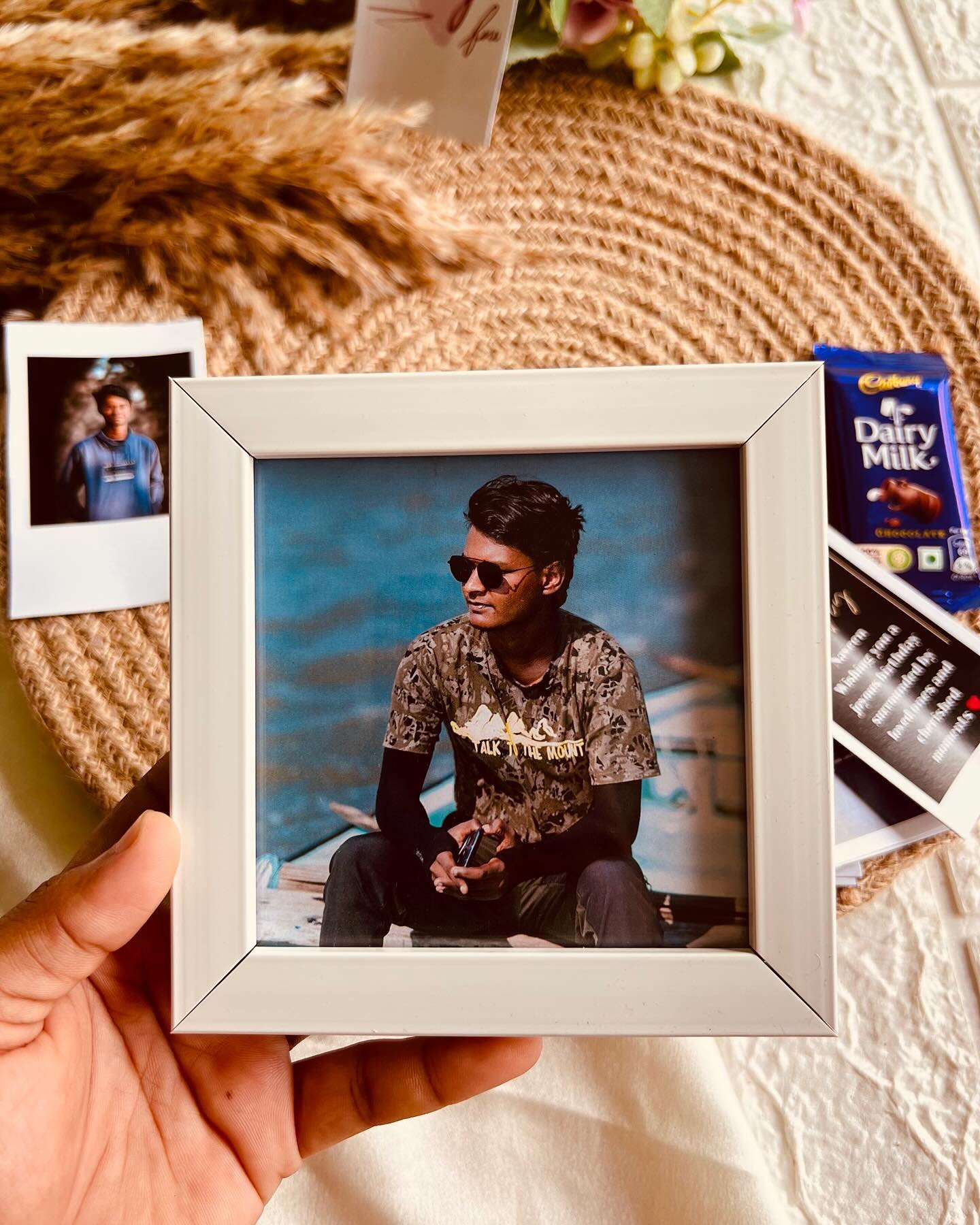 Framed Portrait & Chocolate Memory Box