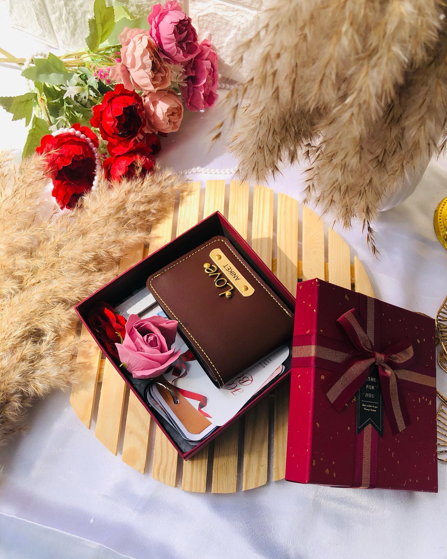 Love Wallet & Rose Gift Set
