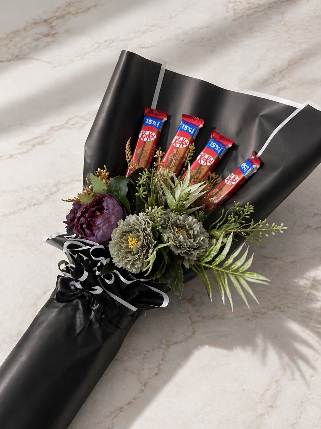 Midnight Bloom & KitKat Bouquet