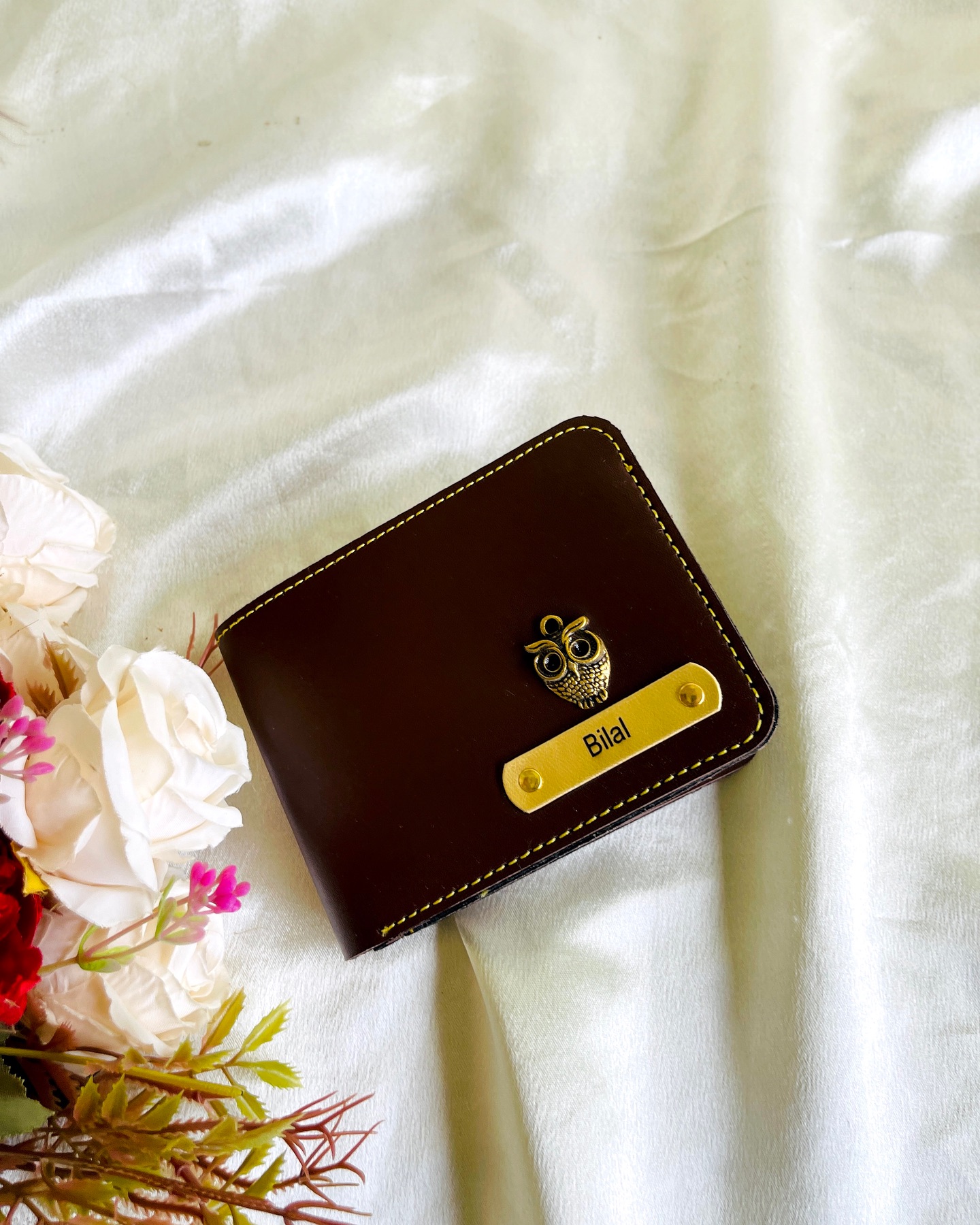 Owl Charm Personalized Wallet
