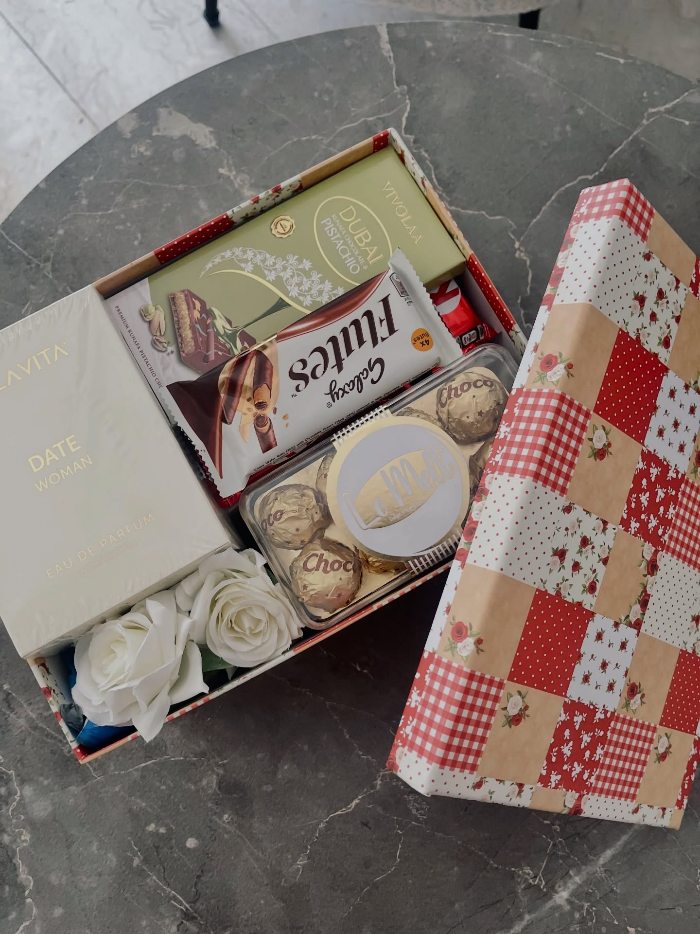 Perfume & Dubai Chocolate Gift Box