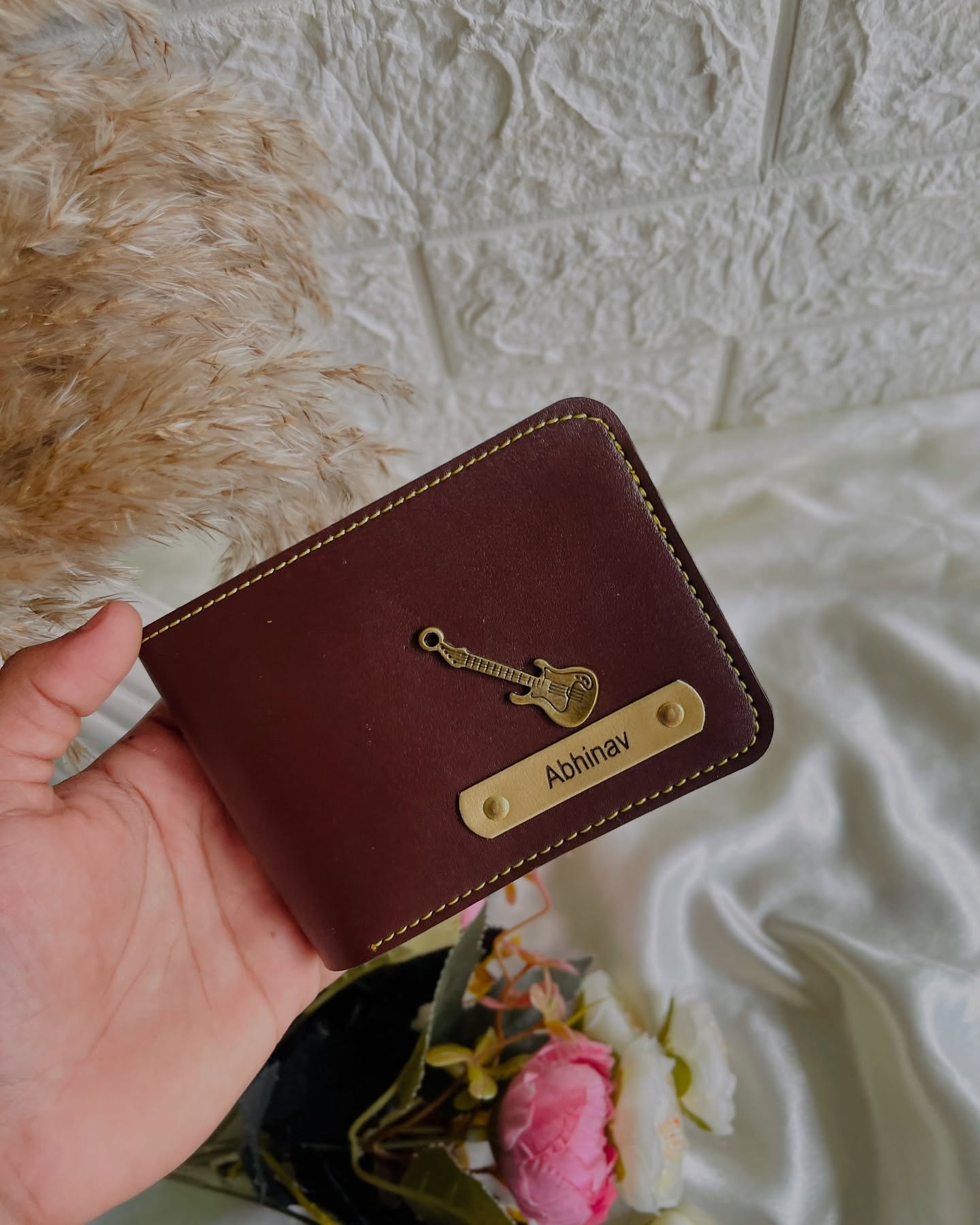 Personalized Guitar Charm Wallet
