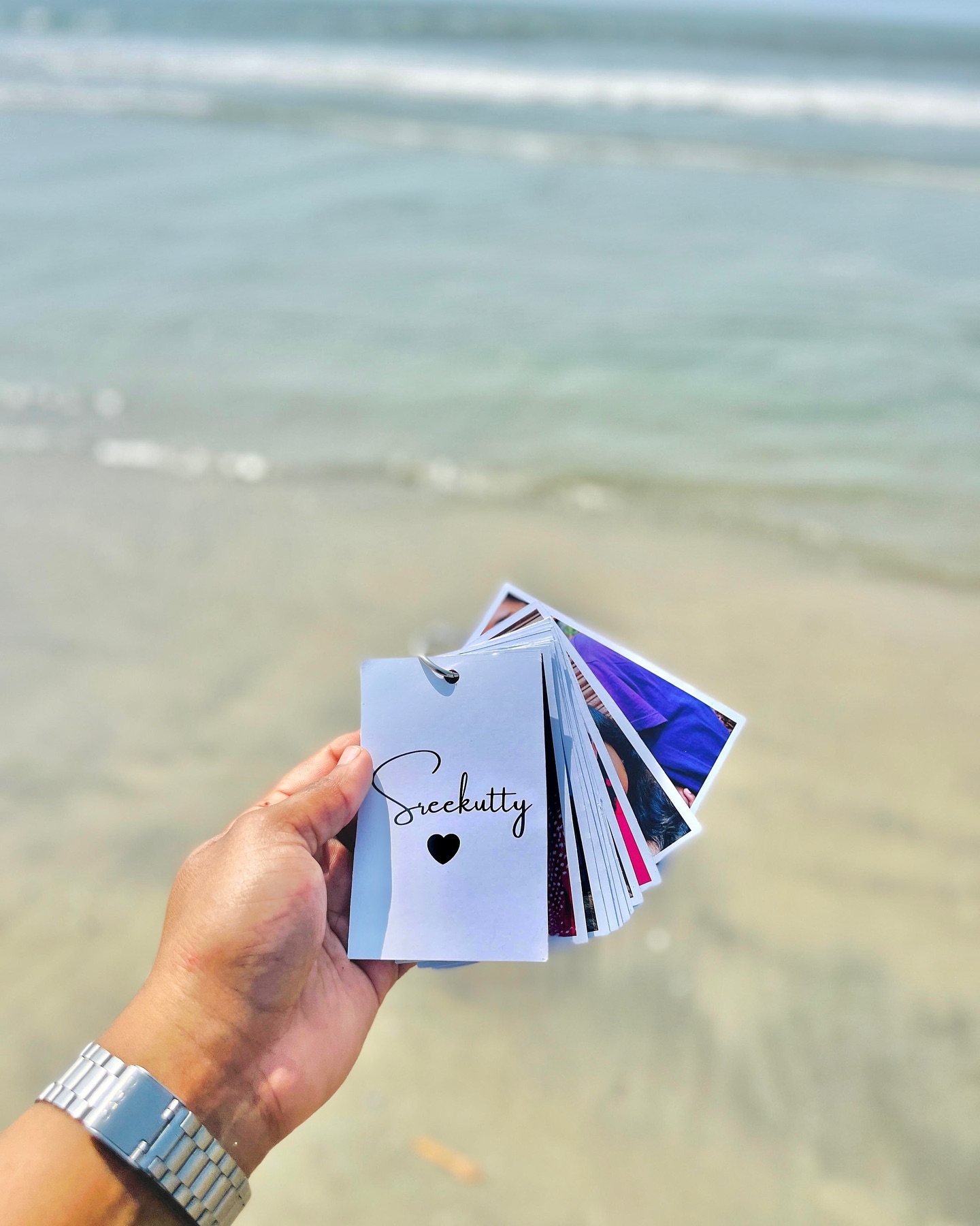 A ring-bound bundle of personalized mini message cards, each carrying a note for someone special.