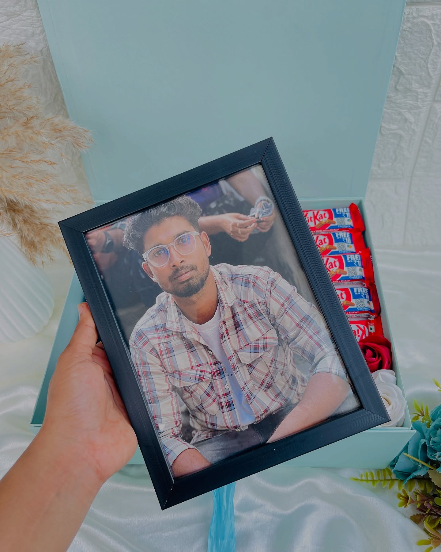 Personalized Photo Frame & Chocolate Box