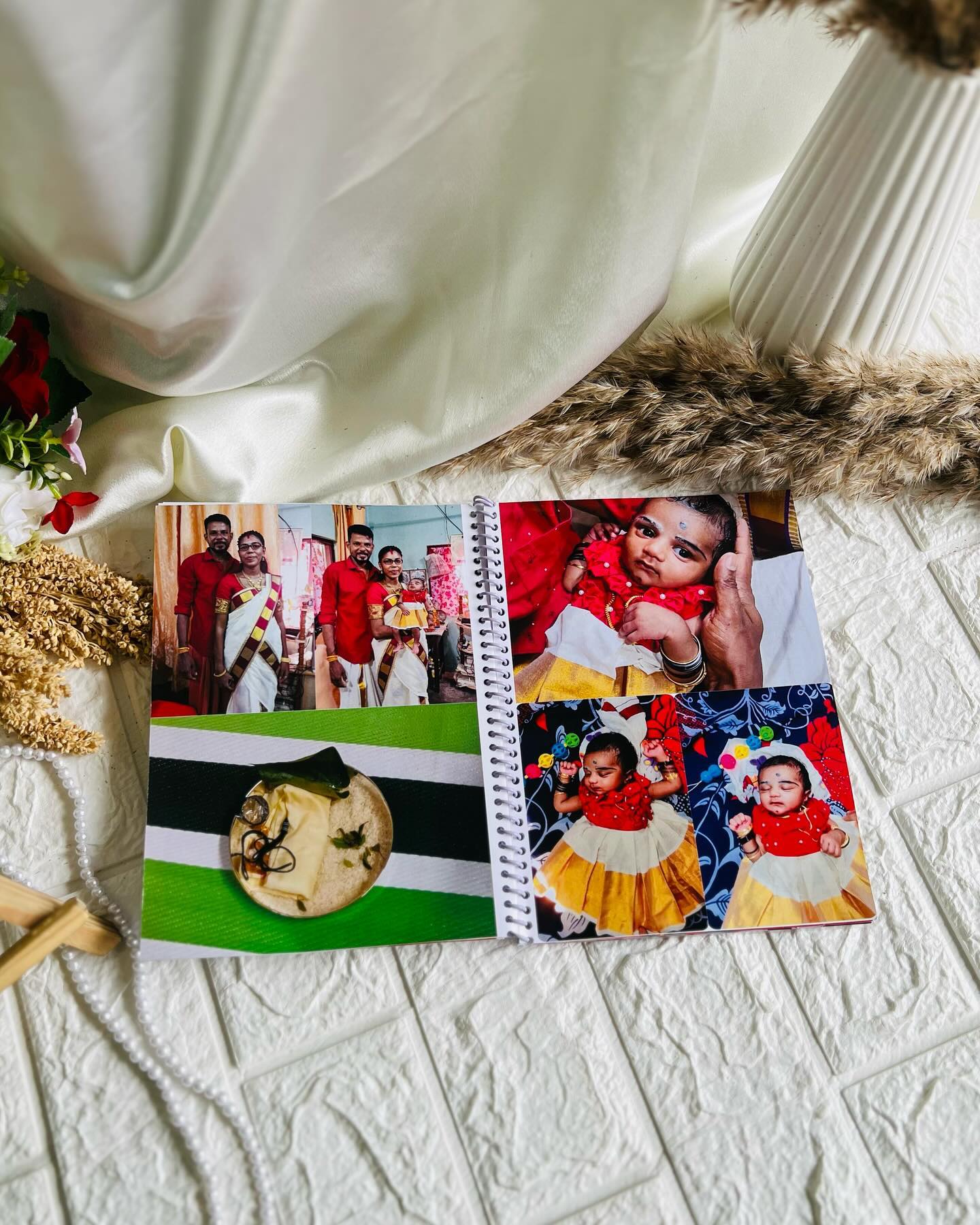 A custom spiral-bound notebook with a full-cover printed family photo, a heartfelt everyday keepsake.