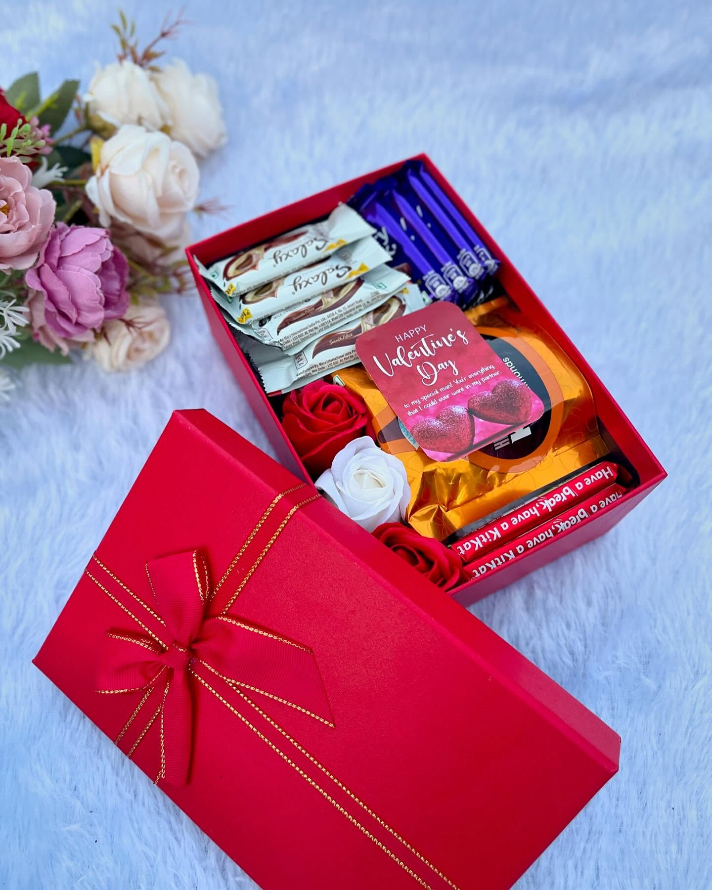 Red Rose & Chocolate Valentine Box