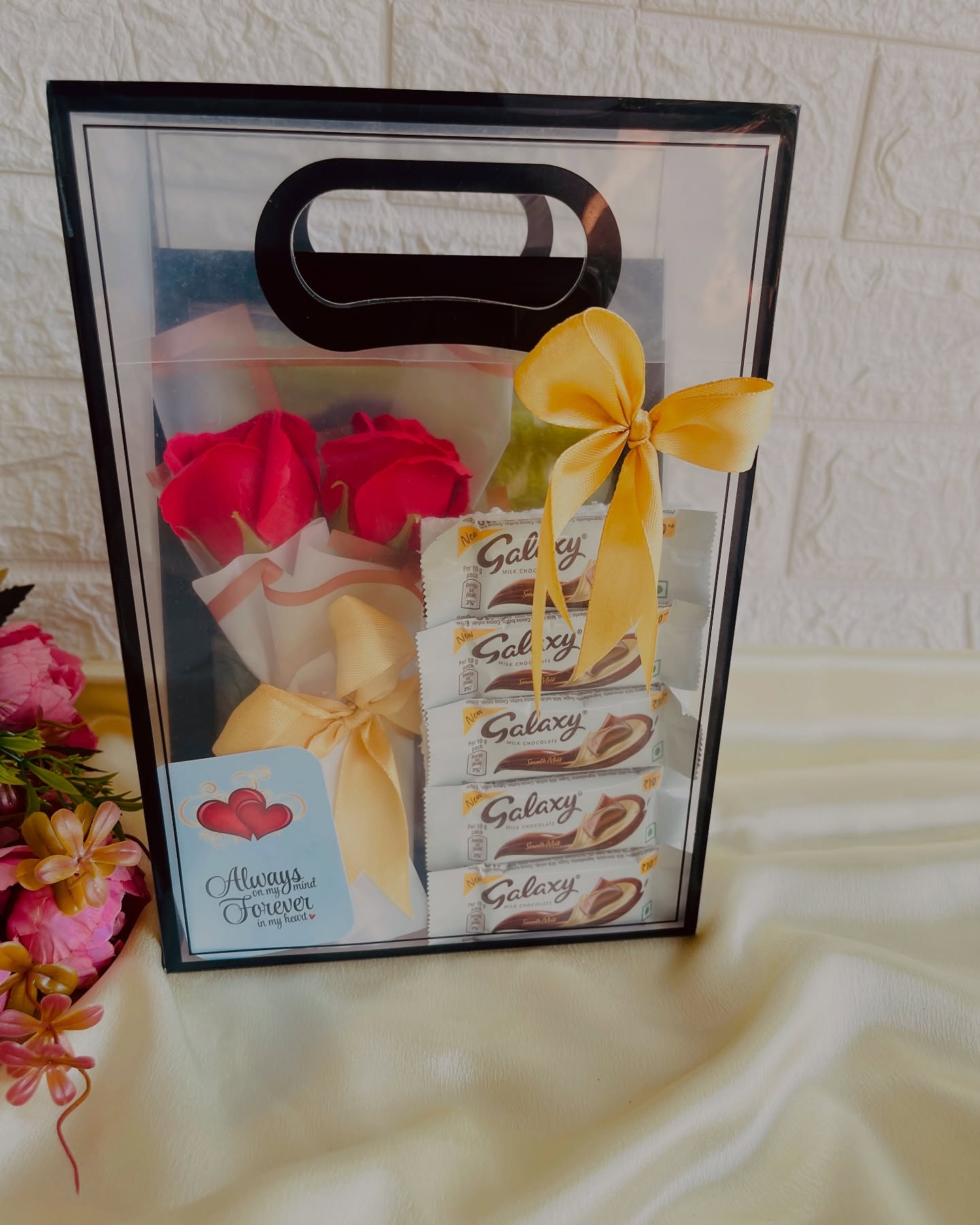 Red Rose & Galaxy Chocolate Gift Bag