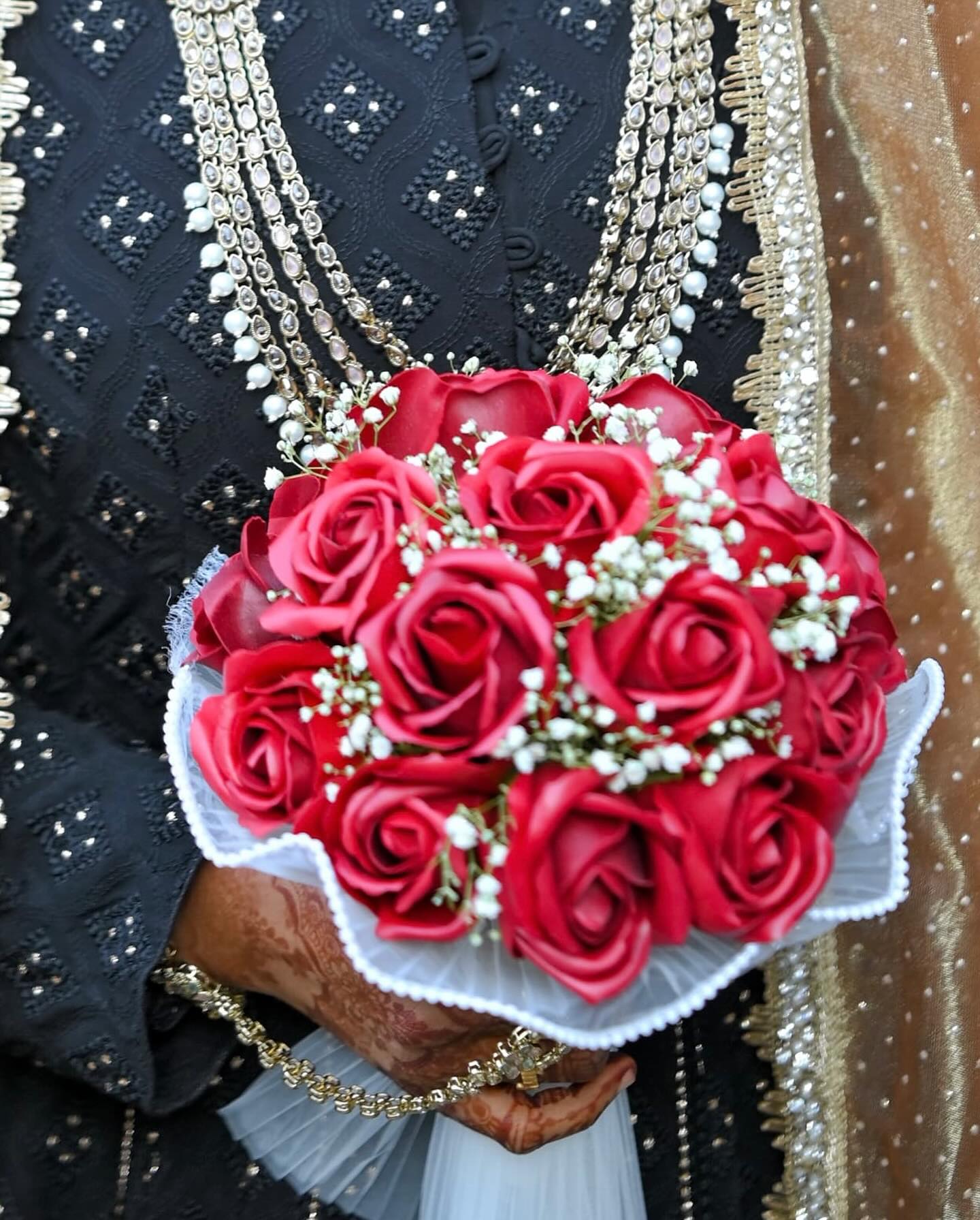 Red Rose Bridal Bouquet