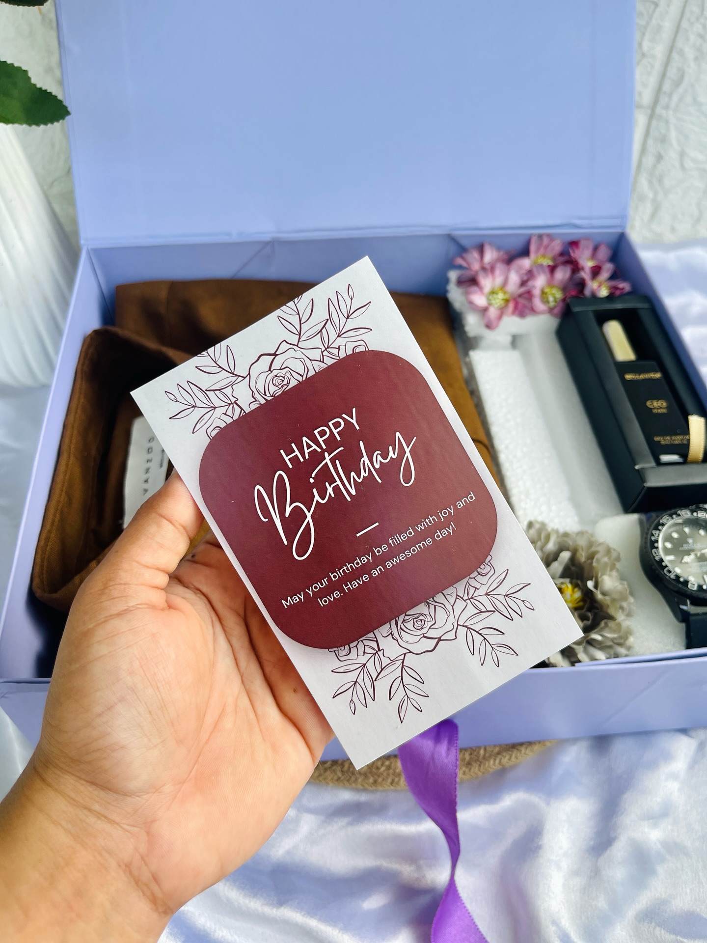 Watch & Perfume Birthday Gift Box