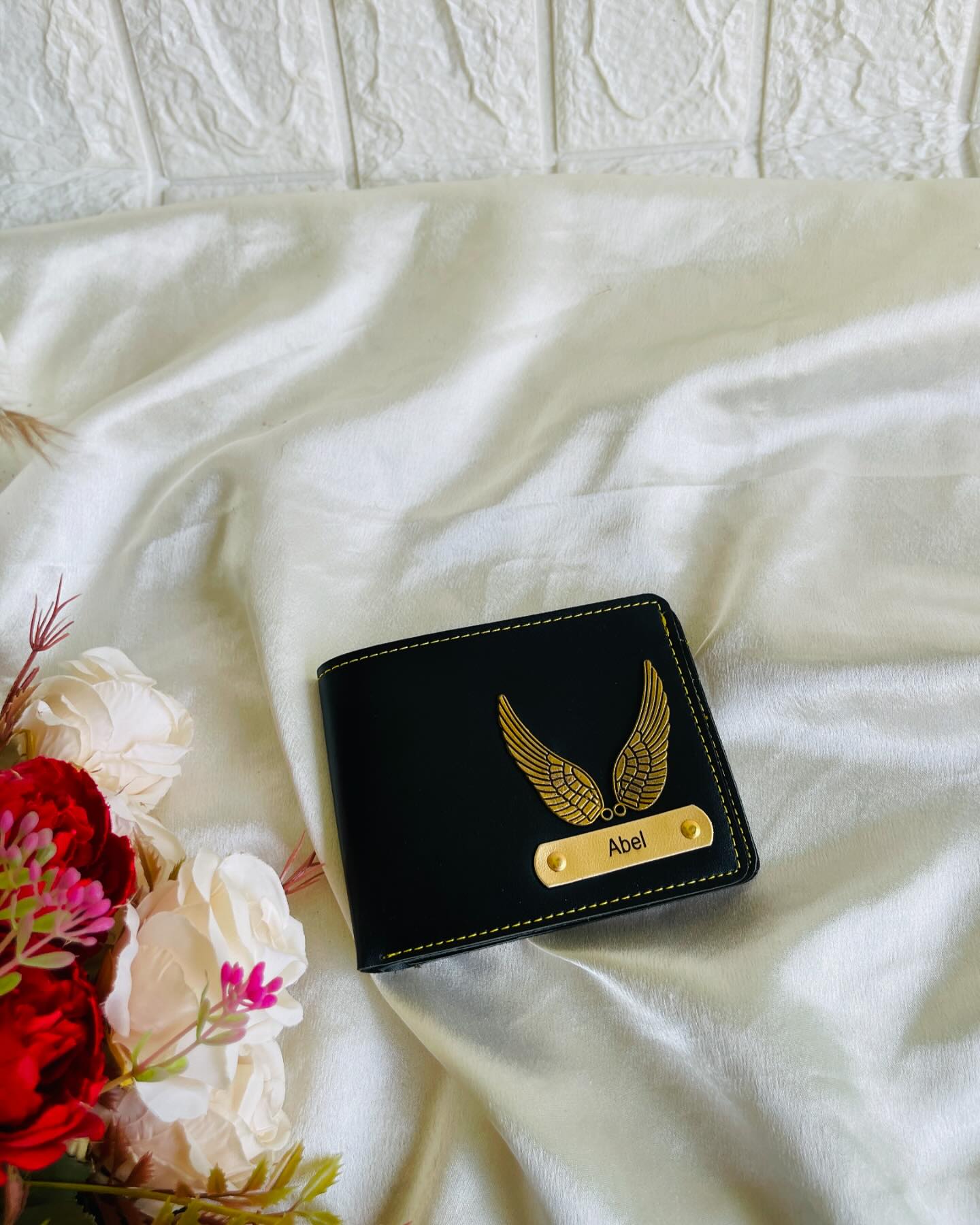 Winged Nameplate Wallet for Him