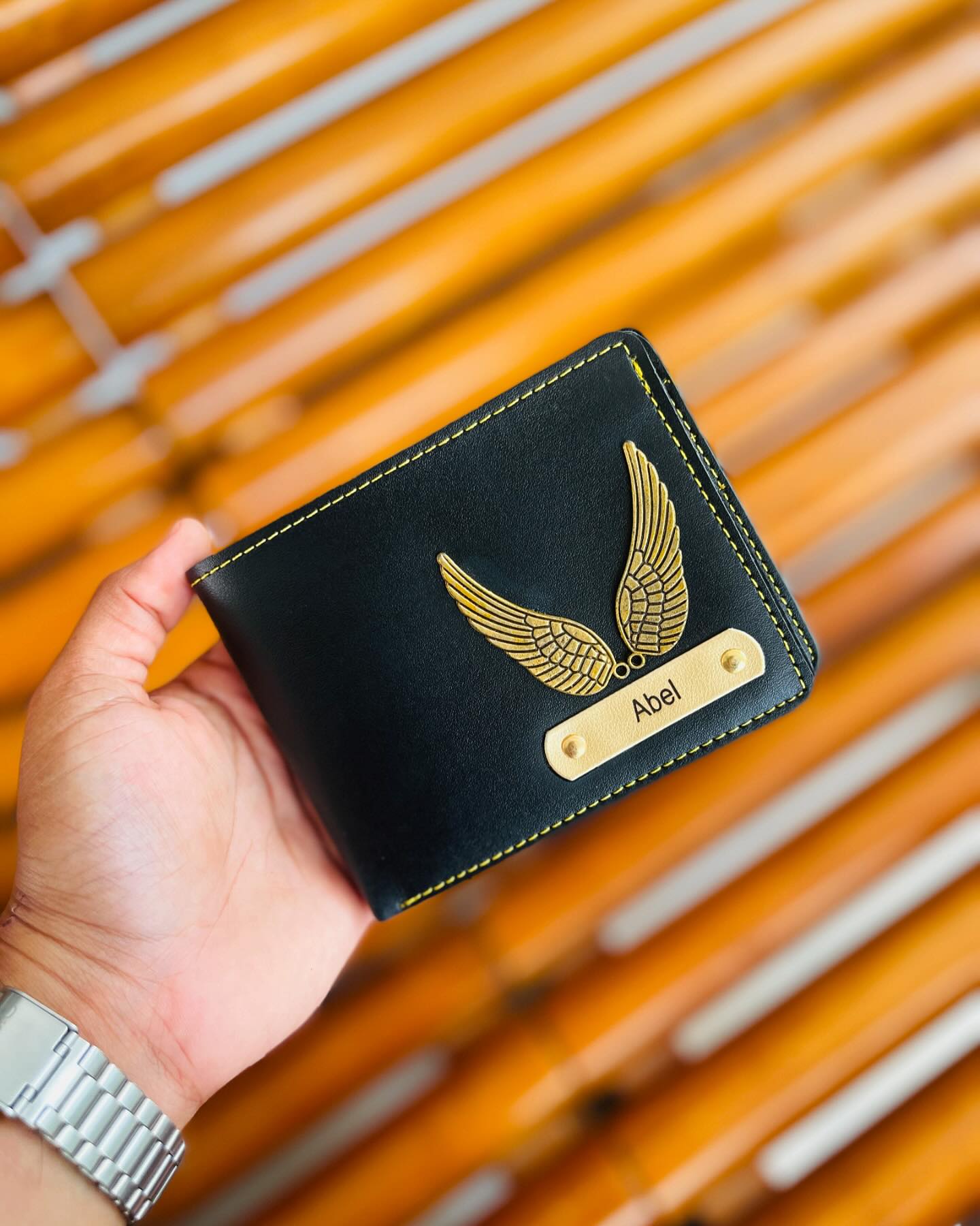Wings Monogram Wallet