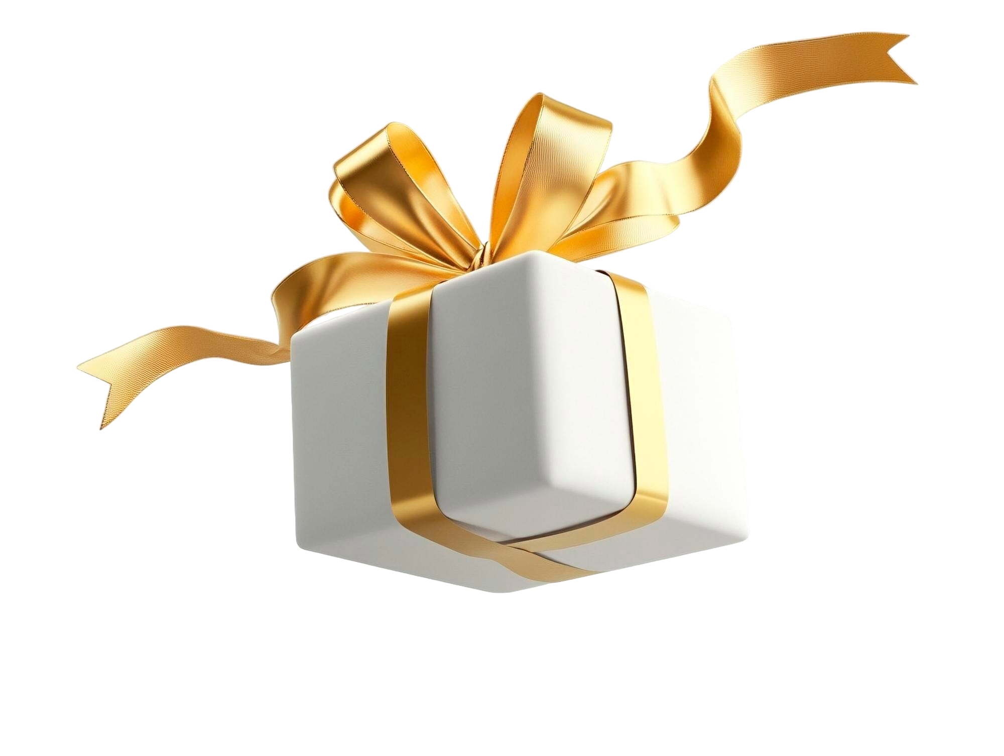 Craftwaves gift box with gold ribbon